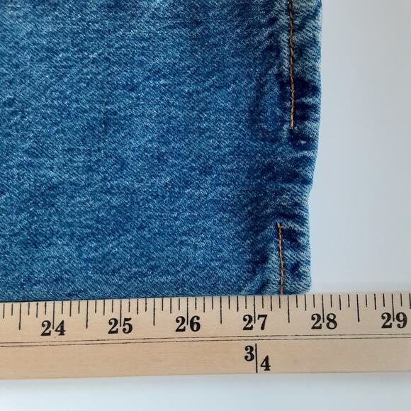 Levis 501 Skinny Jeans Button Fly High Rise Slim Fit Distressed Womens 25 ×28 - Picture 15 of 15